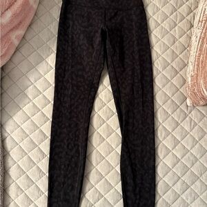 lululemon athletica Black Patterned Leggings